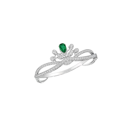Emerald and diamond bracelet