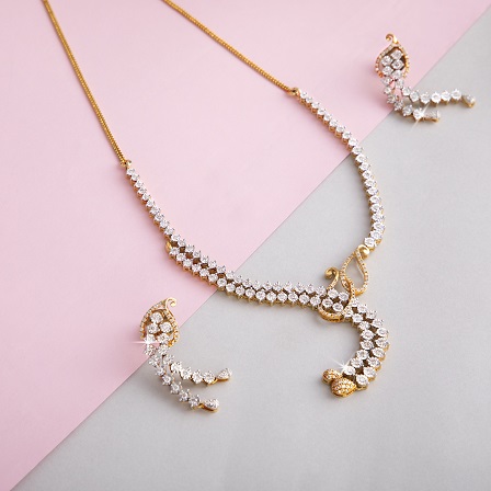 Certified diamond necklace set