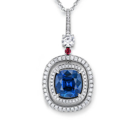 Pendant on a light chain