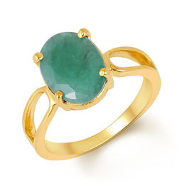 Emerald panna gold ring